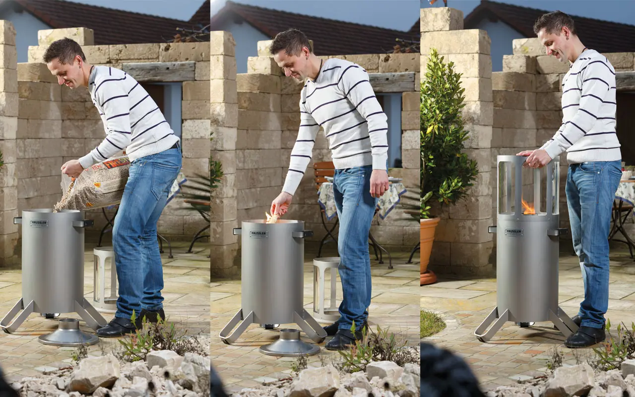 HÄUSSLER AMBIENTE-LICHT UND PELLETGRILL
