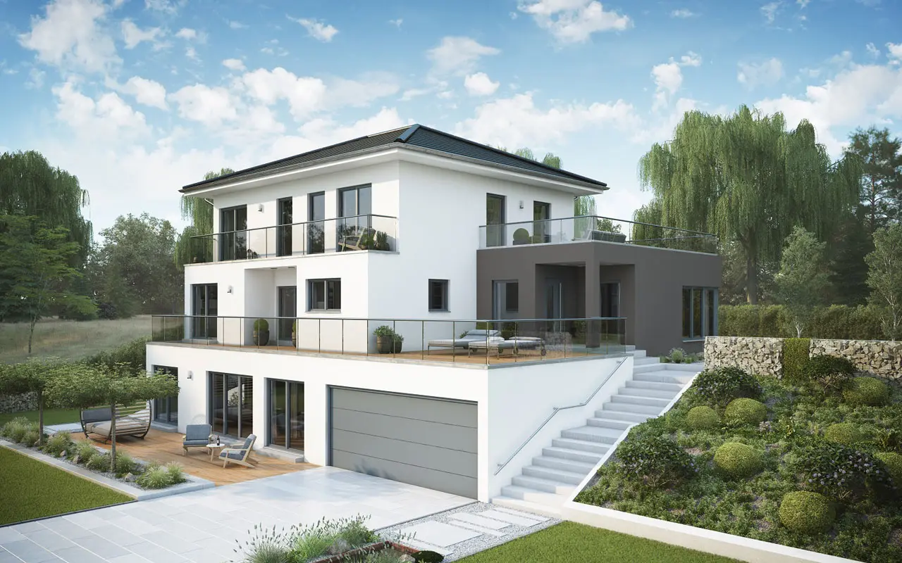 Schwabenhaus Solitaire-E-165 Entwurf 7 mit Keller