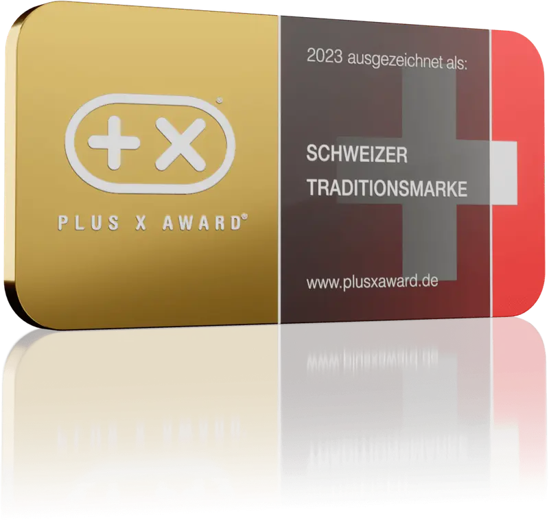 Siegel „Schweizer Traditionsmarke 2023“