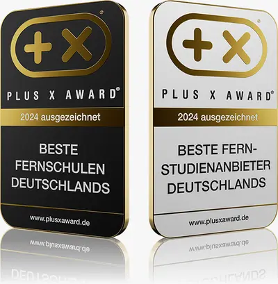 Sellos de calidad 2024 «Mejores escuelas a distancia de Alemania» y «Mejores proveedores de estudios a distancia de Alemania»