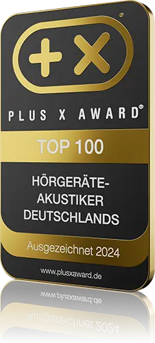 Siegel „Top 100 Hörgeräteakustiker Deutschlands“