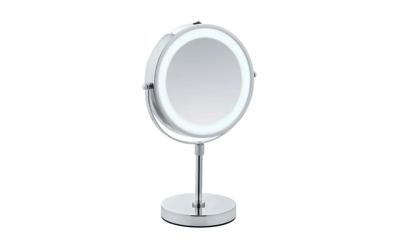 Wenko LED Kosmetikspiegel Lumi Standspiegel