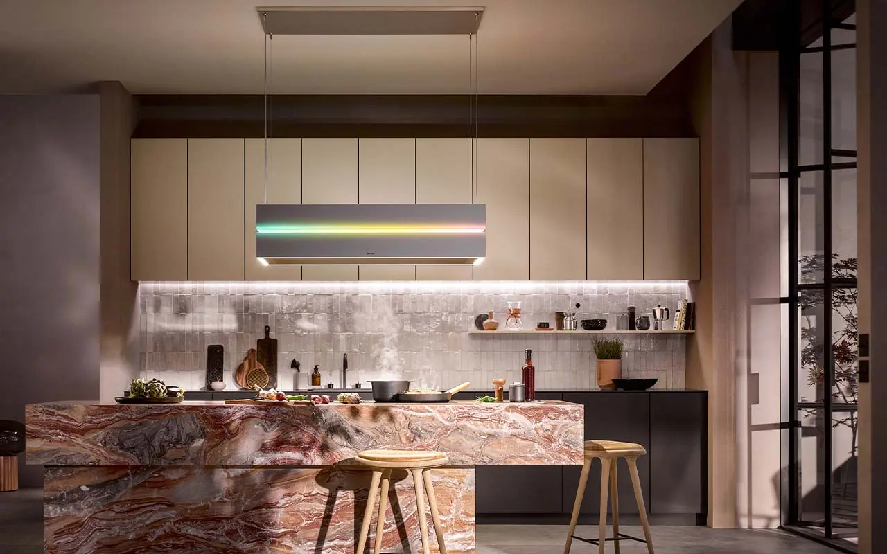 berbel Skyline Edge Play island hood