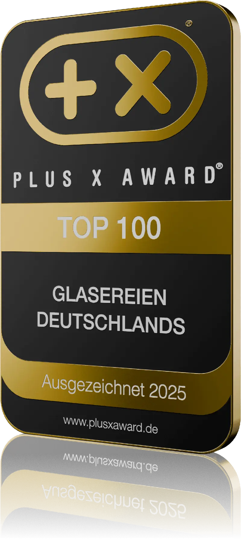 Siegel „Top 100 Glasereien Deutschlands“