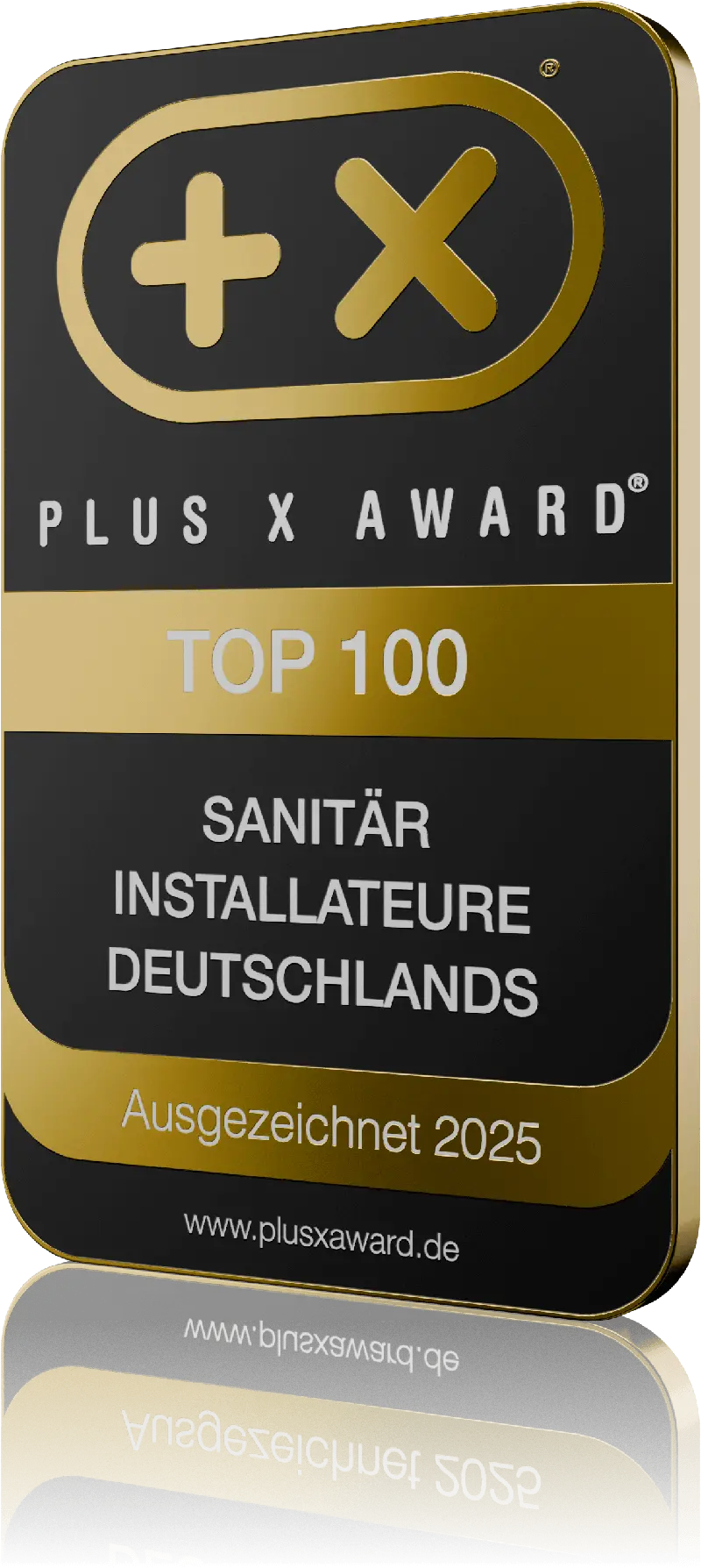 Siegel „Top 100 Sanitär Installateure“