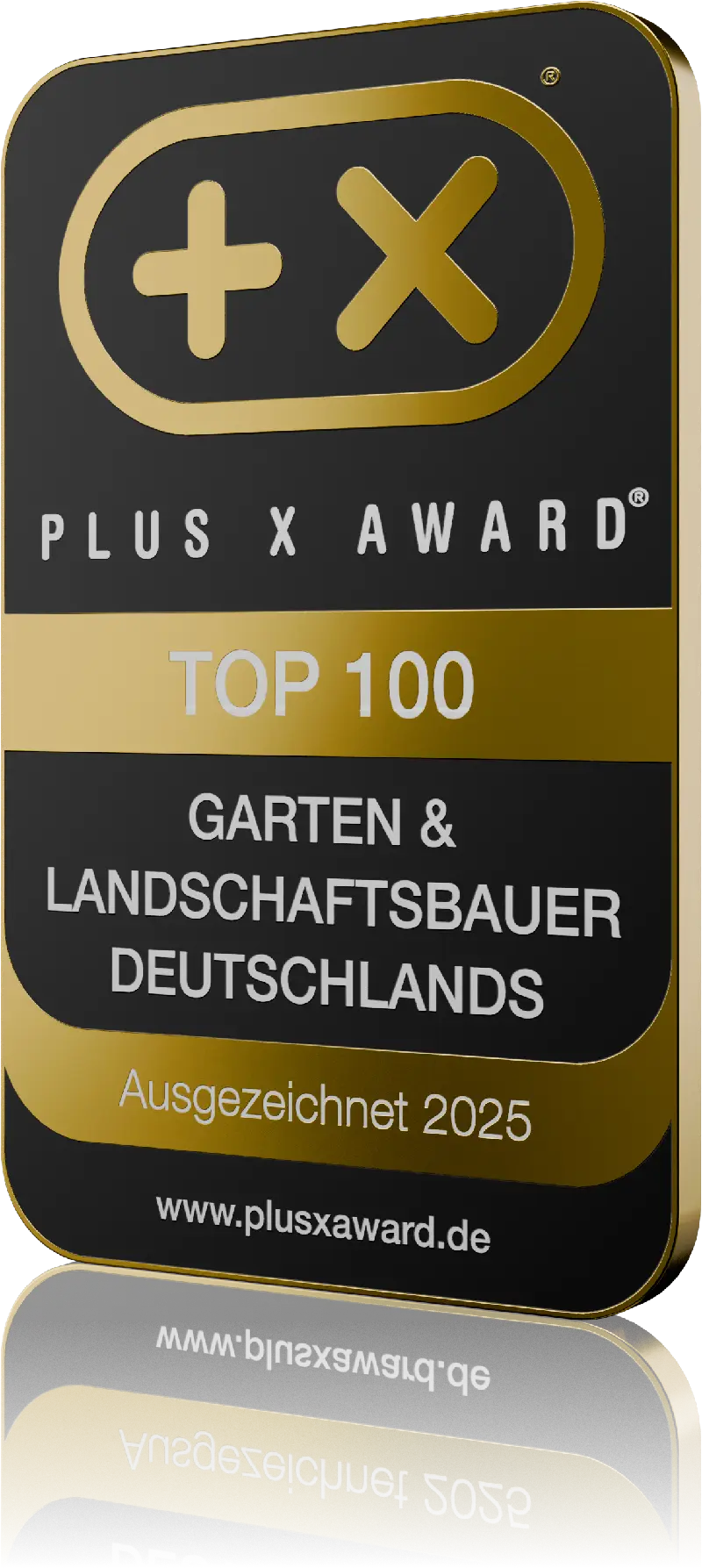 Siegel „Top 100 Garten & Landschaftsbauer Deutschlands 2025“