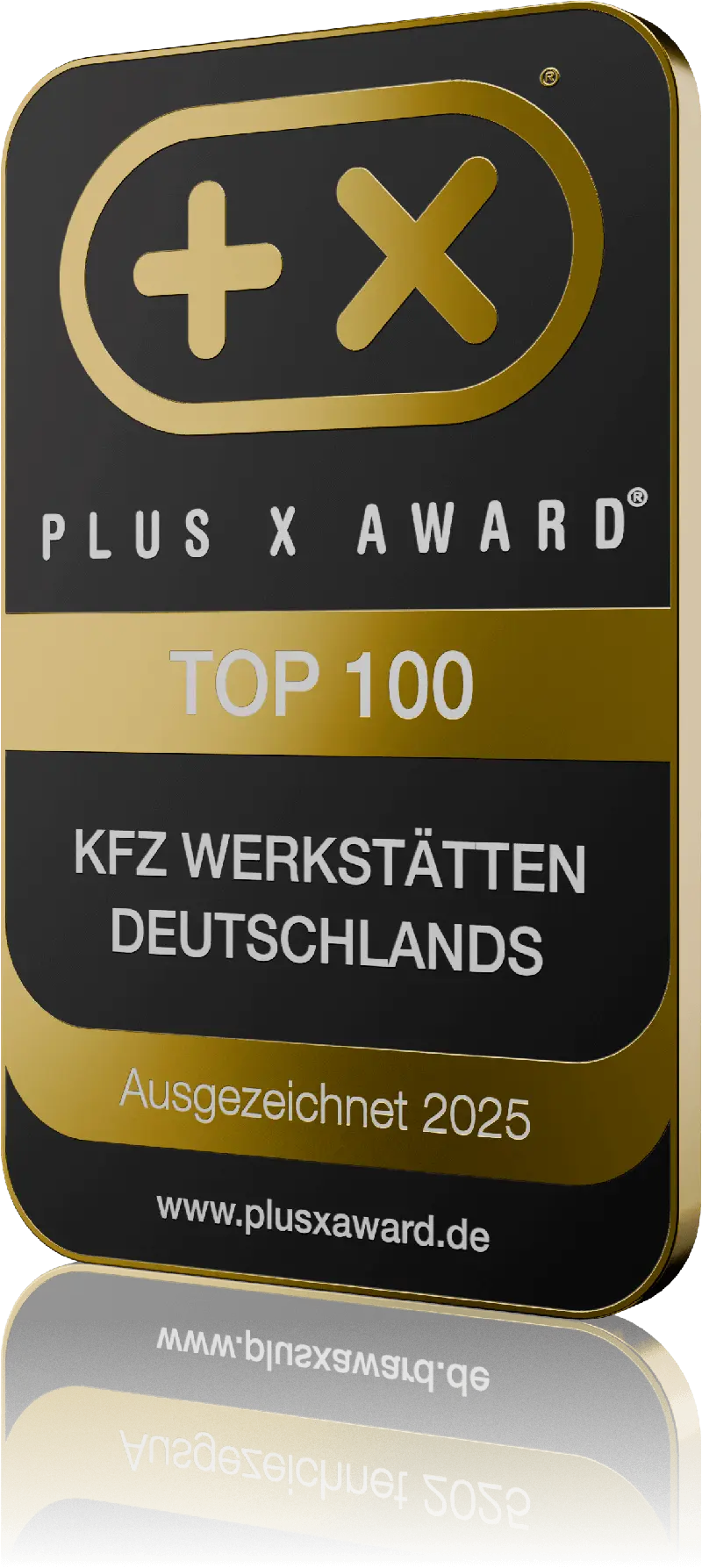Siegel „Top 100 KFZ Werkstätten Deutschlands 2025“
