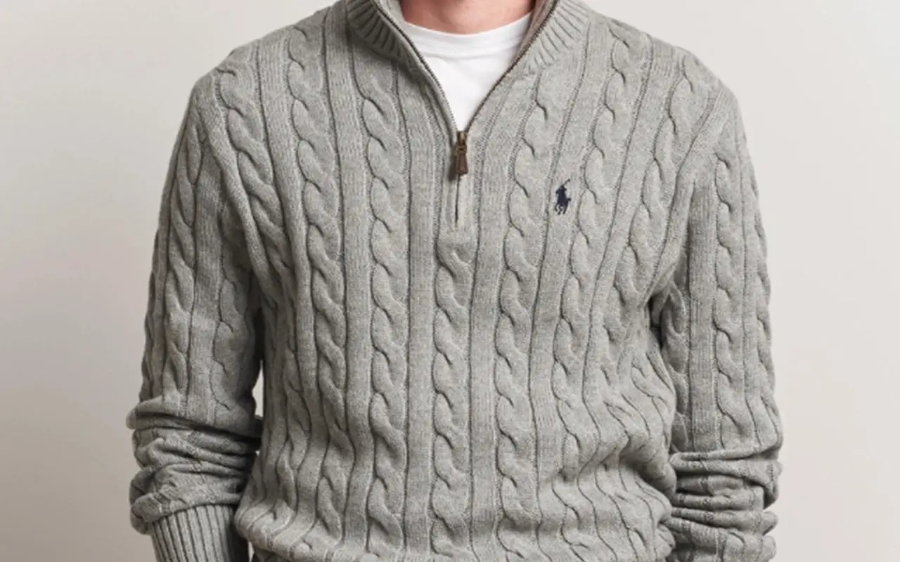 Ralph Lauren Cotton Cable Half Zip